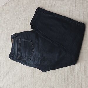 PAIGE Womans High Rise Edgemont Skinny Jeans in Whiskers Darker Wash Sz 32